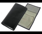 Black Vinyl Roll up Tobacco Pouch